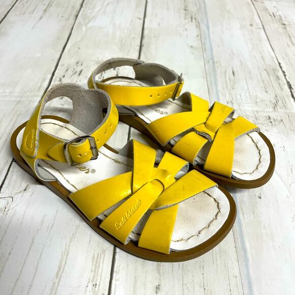 Salt Water Yellow Sandals Child Size 10 - Picture 1 of 10